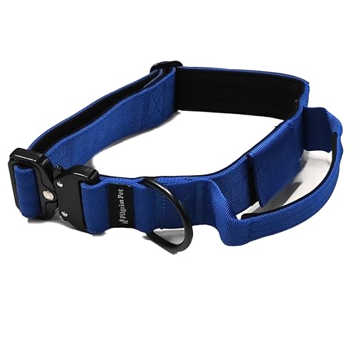 Pilgrim Pet blue tactical dog collar